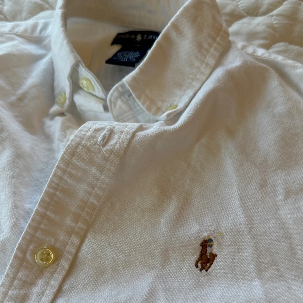 Polo by Ralph Lauren Kids White Button-Down Shirt - Picture 3 of 5